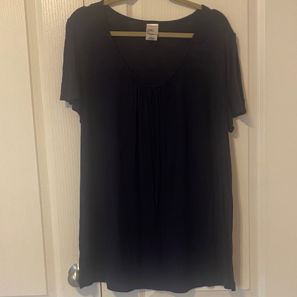 Just My Size Classic Dark Blue Short Sleeve Top